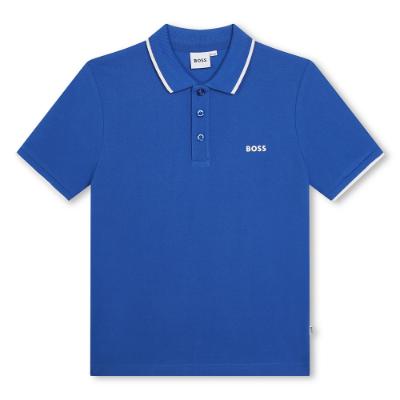 Picture of BOSS Boys Classic Logo Polo Shirt - Electric Blue