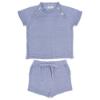 Picture of Rahigo Boys Summer Knit Shorts & Jumper Set X 2 - Sky Blue