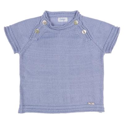 Picture of Rahigo Boys Summer Knit Shorts & Jumper Set X 2 - Sky Blue