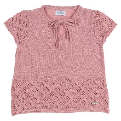 Picture of Rahigo Girls Summer Raised Knit Shorts & Jumper Set X 2 - Dusky Pink