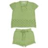 Picture of Rahigo Girls Summer Raised Knit Shorts & Jumper Set X 2 - Summer Green