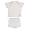 Picture of Rahigo Boys Summer Knit Shorts & Jumper Set X 2 - White