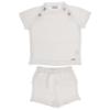 Picture of Rahigo Boys Summer Knit Shorts & Jumper Set X 2 - White