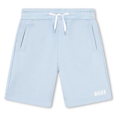 Picture of BOSS Boys Logo Jersey Shorts - Pale Blue