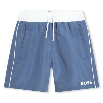 Picture of BOSS Boys Swim Shorts - Mid Blue