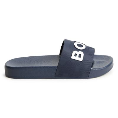 Picture of BOSS Boys Classic Logo Sliders - Navy Blue