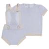 Picture of Rahigo Boys Summer Raised Knit Romper & Jumper Set X 2 - Baby Blue Cream 