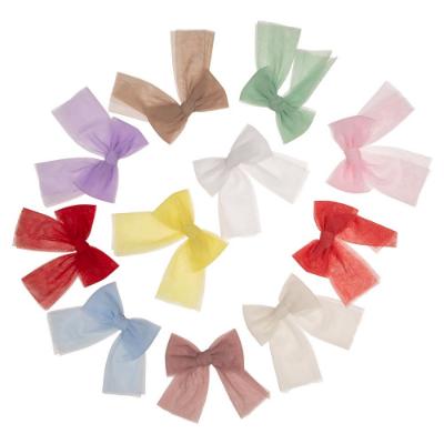 Picture of Rahigo Girls Tulle Bow Hairclip - Dusky Pink