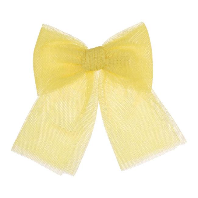 Picture of Rahigo Girls Tulle Bow Hairclip - Lemon