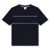 Picture of BOSS Boys Embossed T-shirt - Navy Blue
