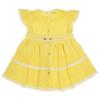 Picture of Rahigo Girls Summer Knit Openwork Dress & Pants Set X 2 - Lemon White