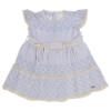 Picture of Rahigo Girls Summer Knit Openwork Dress & Pants Set X 2 - Baby Blue Cream