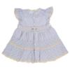 Picture of Rahigo Girls Summer Knit Openwork Dress & Pants Set X 2 - Baby Blue Cream