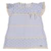Picture of Rahigo Girls Summer Knit Openwork A Line Dress & Pants Set X 2 - Baby Blue Cream