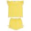 Picture of Rahigo Girls Summer Knit Openwork Jumper & Shorts Set X 2 - Lemon White