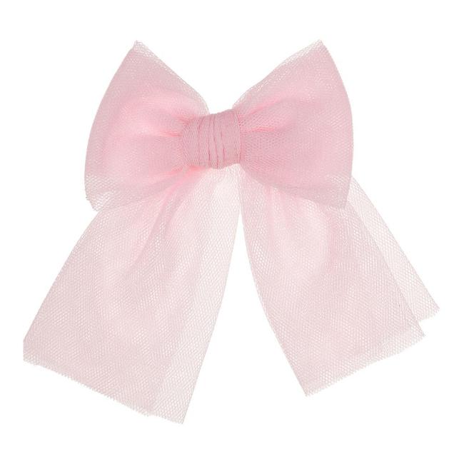 Picture of Rahigo Girls Tulle Bow Hairclip - Baby Pink