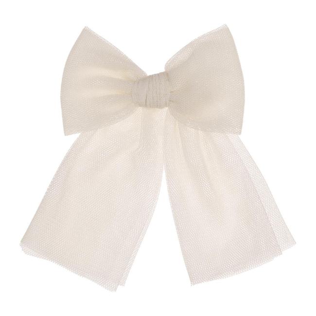 Picture of Rahigo Girls Tulle Bow Hairclip - Ivory