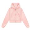 Picture of Juicy Couture Girls Summer Tonal Zip Through Velour Hoodie - Peach Amber