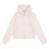Picture of Juicy Couture Girls Summer Diamante Zip Through Velour Hoodie - Shell