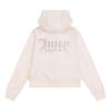 Picture of Juicy Couture Girls Summer Diamante Zip Through Velour Hoodie - Shell