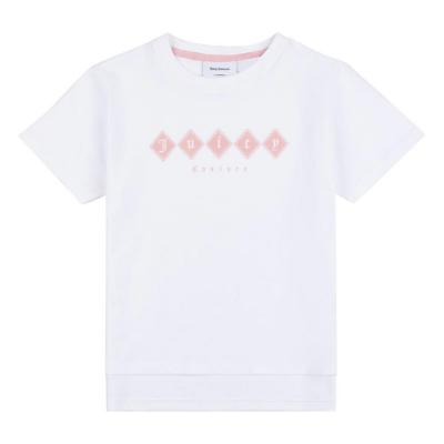 Picture of Juicy Couture Girls Summer Tonal SS Tee - Bright White