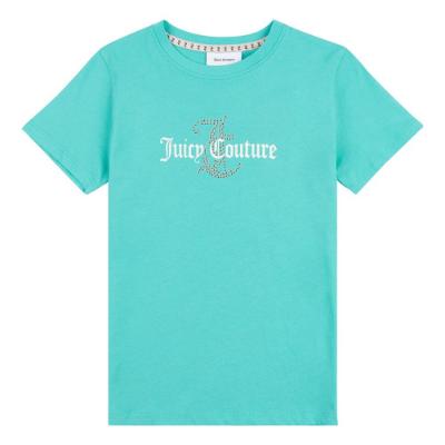 Picture of  Juicy Couture Girls Summer Diamante Regular SS Tee - Turquoise