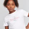 Picture of  Juicy Couture Girls Summer Diamante Regular SS Tee - White Pink