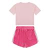 Picture of Juicy Couture Girls Summer Diamante Oversize Tee & Runner Short Set - Almond Blossom