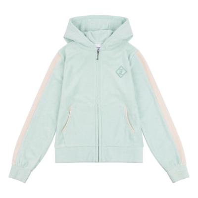 Picture of Juicy Couture Girls Summer Towelling Zip Through Hoodie - Surf Spray 