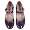 Picture of Panache Girls Scallop Pump - Navy Blue Patent 