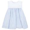 Picture of Deolinda Girls Cuba Print Dress With Sailor Collar - White Blue