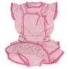 Picture of Rahigo Girls Summer Knit Openwork Jampant Romper & Jumper Set X 2 - Baby Pink Fuschia