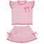 Picture of Rahigo Girls Summer Knit Openwork Jumper & Skirt Set X 2 - Baby Pink Fuschia 