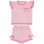 Picture of Rahigo Girls Summer Knit Openwork Jumper & Shorts Set X 2 - Baby Pink Fuchsia