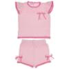Picture of Rahigo Girls Summer Knit Openwork Jumper & Shorts Set X 2 - Baby Pink Fuschia