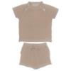 Picture of Rahigo Boys Summer Knit Shorts & Jumper Set X 2 - Beige Baby Blue