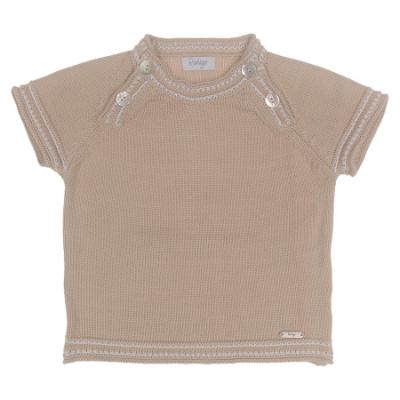 Picture of Rahigo Boys Summer Knit Shorts & Jumper Set X 2 - Beige Baby Blue