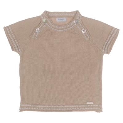 Picture of Rahigo Boys Summer Knit Shorts & Jumper Set X 2 - Beige Baby Blue