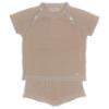 Picture of Rahigo Boys Summer Knit Shorts & Jumper Set X 2 - Beige Baby Blue