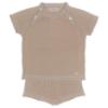 Picture of Rahigo Boys Summer Knit Shorts & Jumper Set X 2 - Beige Baby Blue