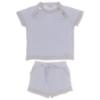 Picture of Rahigo Boys Summer Knit Shorts & Jumper Set X 2 - Baby Blue Beige