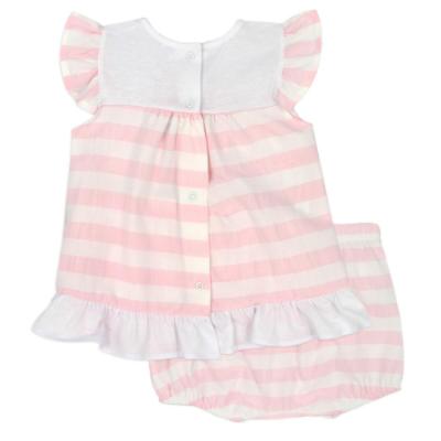 Picture of Rapife Summer Girls 2 Piece Tunic & Bloomer Set - Pink White
