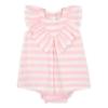 Picture of Rapife Summer Girls Wide Stripe Dress & Panties Set - Pink White