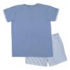 Picture of Rapife Summer Boys Loungewear Top & Shorts Set - Blue Stripe