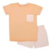 Picture of Rapife Summer Boys Loungewear Top & Shorts Set - Orange Stripe 