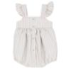 Picture of Rapife Summer Girls Frilled Bubble Romper - Beige Stripe