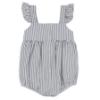 Picture of Rapife Summer Girls Frilled Bubble Romper - Blue Stripe