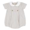 Picture of Rapife Summer Boys Peter Pan Romper - Beige Stripe