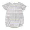 Picture of Rapife Summer Boys Peter Pan Romper - Beige Multistripe