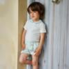 Picture of Rapife Summer Boys Peter Pan Body & Bloomer Set - Green Stripe 